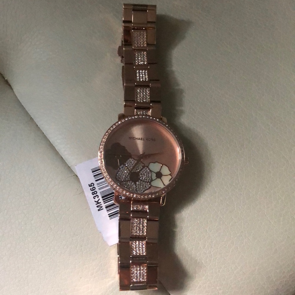 Jaryn Pave Rose Gold Tone Watch